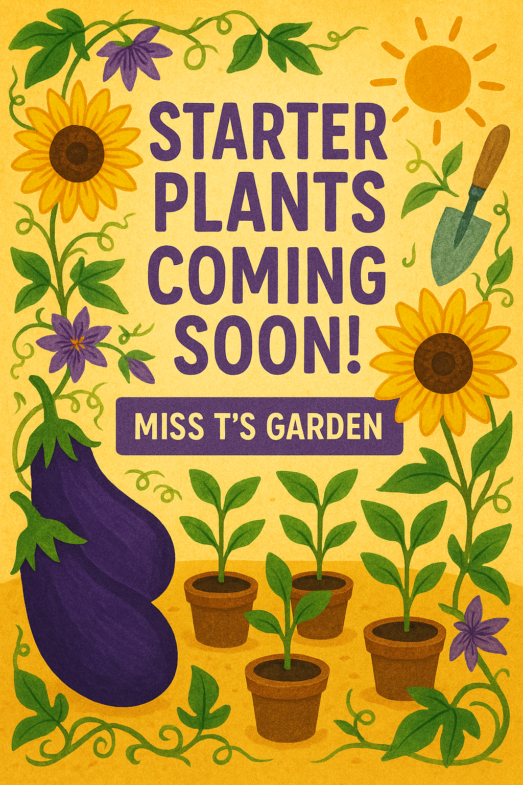 Eggplant plants
